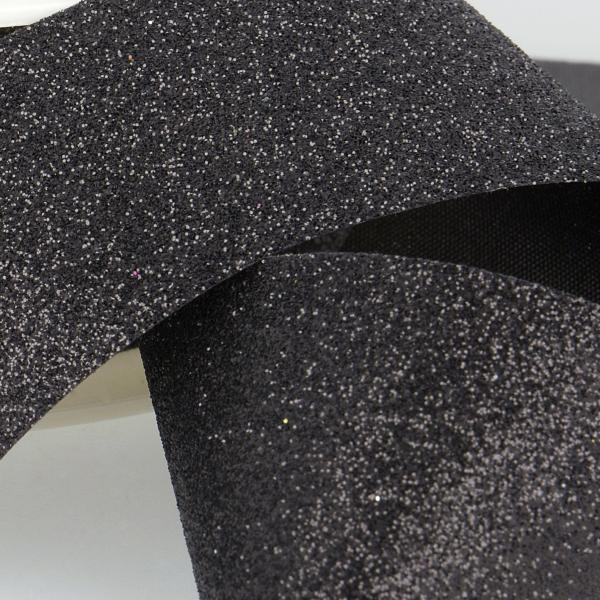 Glitzerband 20mm Schwarz